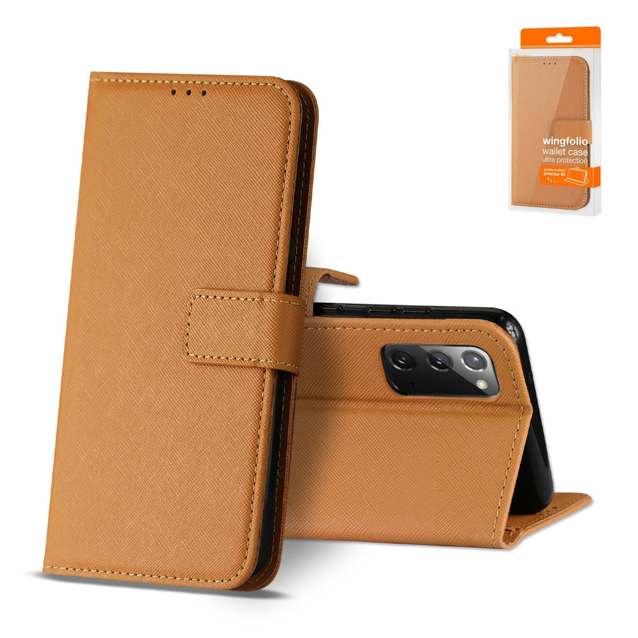 Slim Stand Case with Card Holder Slots SAMSUNG GALAXY NOTE 20 In Brown